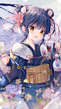 动漫女和服