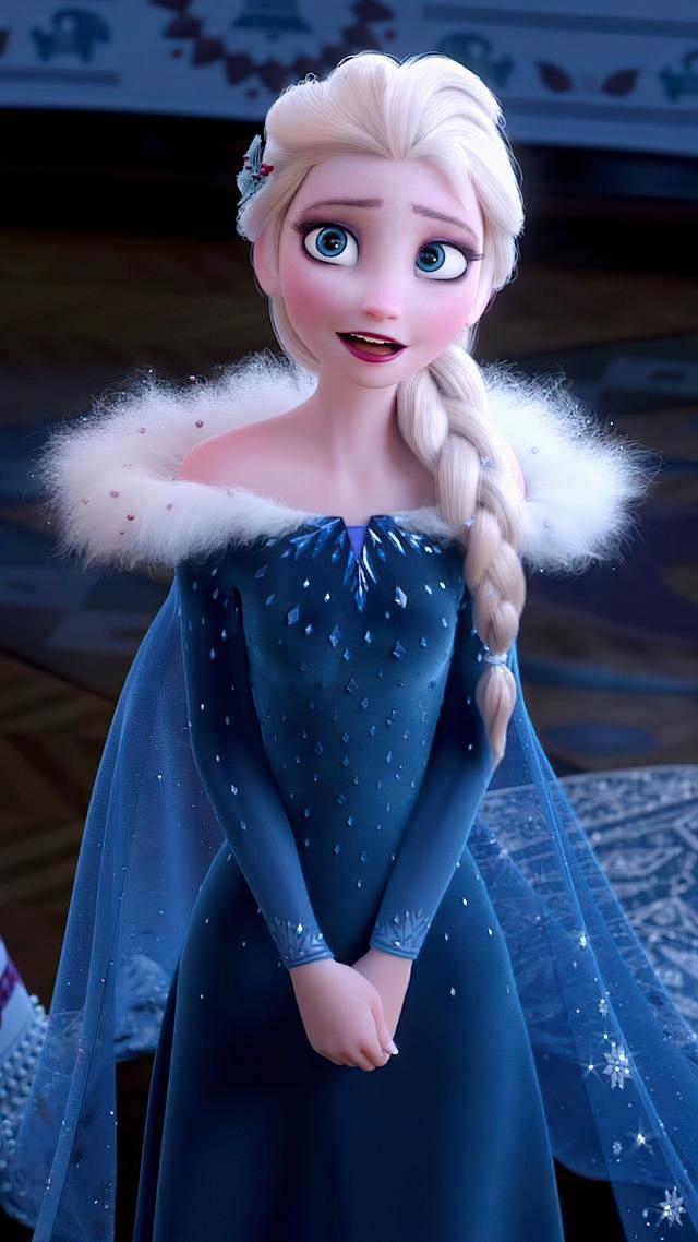美美美！冰雪奇缘2 番外：生日惊喜 艾莎女王高清特写壁纸！