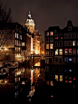 阿姆斯特丹的夜景，很剔透。 - 白_Bai.com