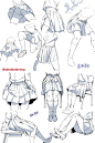 #绘画教程# 画师朱里的发型/姿势透视/制服裙画法参考
twi@ebiebieshrimp ​​​​
