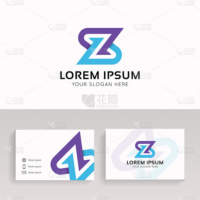 摘要Z图标图标平面线性符号矢量设计。
