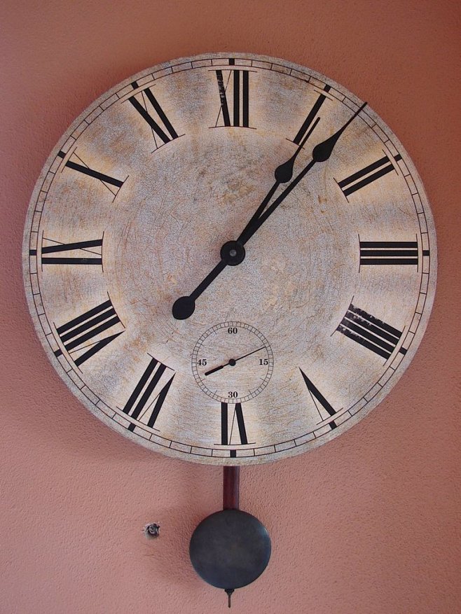 Old Wall Clock by Fa...