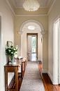 hallway with arch br