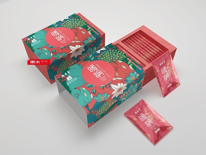 养生饮品包装设计 暖调