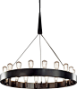 Robert Abbey Rico Espinet Candelaria Chandelier, Bronze contemporary-chandeliers
