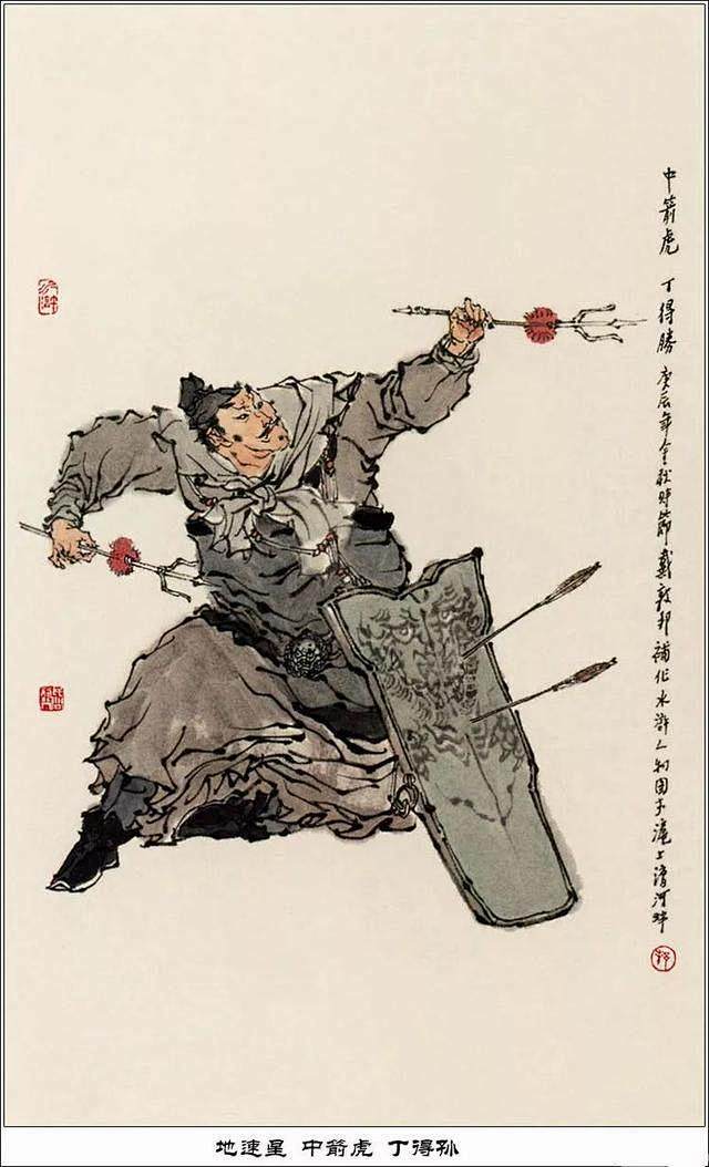 水墨画｜戴敦邦水浒人物谱108将