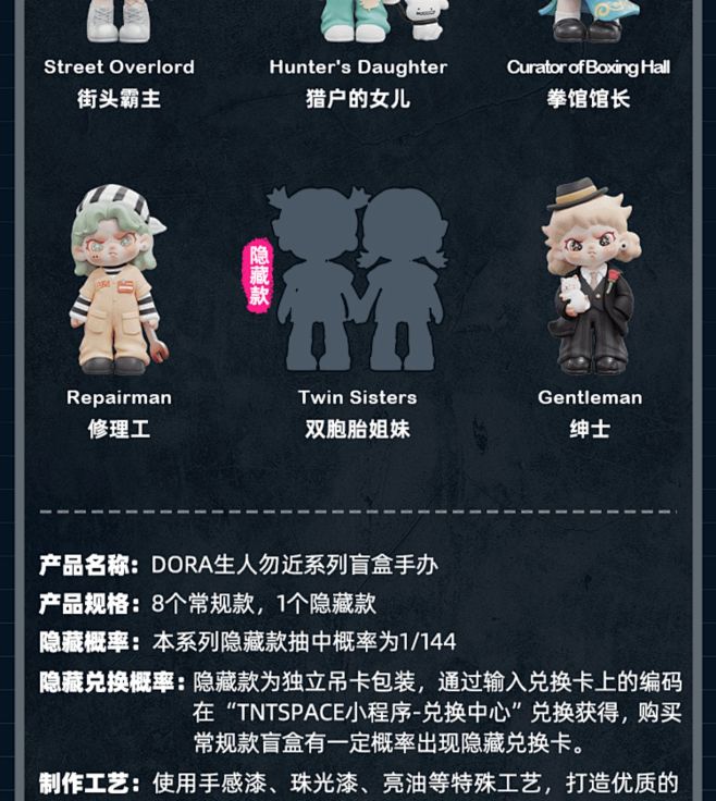 正版现货DORA拒绝定义生人勿近系列盲盒...