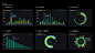ui设计-大数据-数据可视化-图表样式-深色-科技感-设计组件-后台管理系统