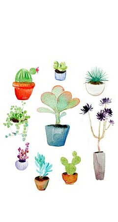 分明无语的辫子采集到插画