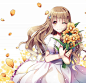 Tags: Anime, Tol (Artist), THE iDOLM@STER: Cinderella Girls, Moroboshi Kirari, Holding Flower, :3