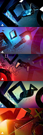 Style frames for the Playstation 2011 E3 Brand Trailer.
