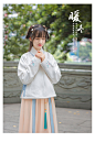 汉尚华莲传统汉服女秋冬加厚日常搭配呢子绣花交领中衣汉服内搭-淘宝网