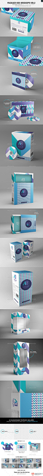产品纸盒开窗透明包装盒展示效果图VI智能图层PS样机素材 Package Box Mockups Vol2 - 南岸设计网 nananps.com