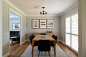Trendy light wood floor dining room photo in Sydney