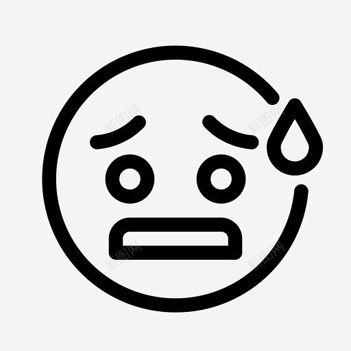 焦虑压力忧虑图标 页面网页 平面电商 创意素材