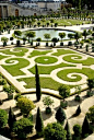 The garden at the Palace of Versailles in France