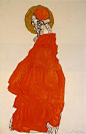 红 艺术家 埃贡·席勒 Egon Schiele ​​​​