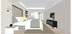 SketchUp室内空间模型 SU室内整体场景公寓 草图大师设计素材-淘宝网