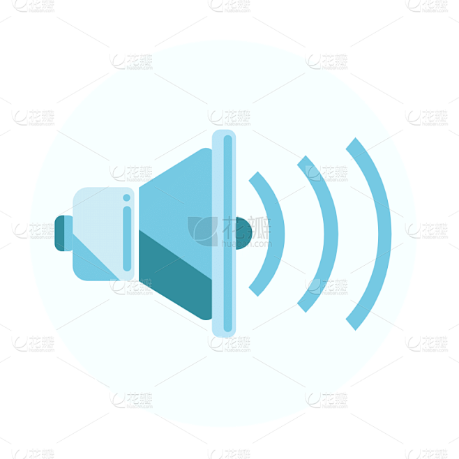 SVG-喇叭图标面性icon元素贴纸