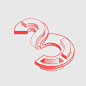 2.5D 3D lettering 3D Type adobe illustrator charles williams Isometric lettering numbers typography   vector