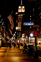 NYC. Manhattan. 
5th Avenue & East 46th at night