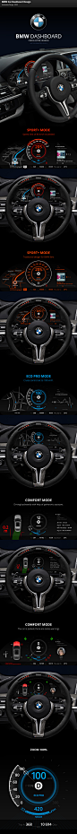 BMW Car Dashboard Design on Behance