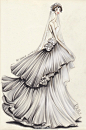 超赞的手绘婚纱|来自粉丝 周姝君君Selene 的投稿。