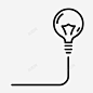 灯泡电想法图标 设计图片 免费下载 页面网页 平面电商 创意素材