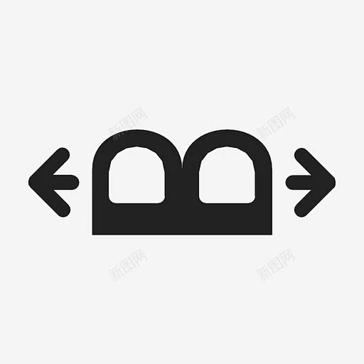 两个手指水平拖动移动工作左右移动图标 标志 UI图标 设计图片 免费下载 页面网页 平面电商 创意素材-花瓣网