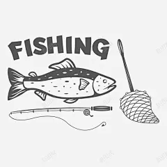 捕鱼创意标签矢量图高清素材 设计图片 页面网页 平面电商 创意素材 png素材