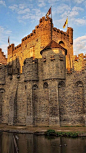 Gravensteen Castle, Ghent, Belgium | See more Amazing Snapz