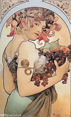 Blcher_en采集到阿尔丰斯·穆夏（Alphonse Maria Mucha） ​