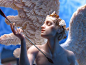 Forest Rogers的幻想艺术人偶模型出神入化，原型是宗教神话故事里的天使、精灵、鬼怪等等，这尊雕像描绘的是爱神Eros，也就是丘比特，Eros将箭刺向自己，因为他爱上一位人类少女，故事来源于希腊神话《Cupid and Psyche》，这是希腊神话故事中我最喜欢的一篇，因为是少有的结局完美的爱情，数百年来这故事一直是众多艺术家的灵感来源。作者主页：http://www.forestrogers.com/