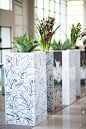 Metallics Botanics range of steel & Stainless steel planters. www.blooming-beautiful-flowers.co.za