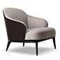 Minotti Leslie Armchair - Style # LESP78xx, Modern Armchair - Contemporary Armchair - Leather Armchair - Swivel Armchair | SwitchModern.com: 