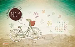 2014年5月份月历壁纸44126_月历壁纸_卡通插画类_图库壁纸_联盟素材