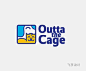 outta cage宠物logo设计欣赏