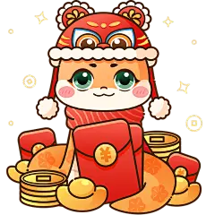 蛇年春节可爱感Q版蛇元素_2