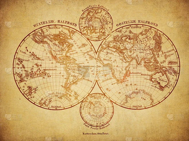 1860年的世界地图-花瓣网
