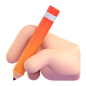 writing-hand_light-skin-tone_270d-1f3fb_1f3fb