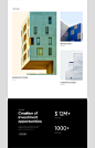 corporate landing page design for the investment company