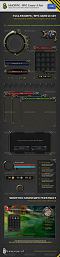 MMORPG-RPG Game UI Set - GraphicRiver Item for Sale