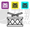 分离着色,计算机图标,黑色,鼓槌,线条,圆形,轮廓,直的,音乐,鼓
