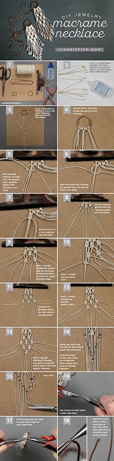 DIY Macrame Necklace...