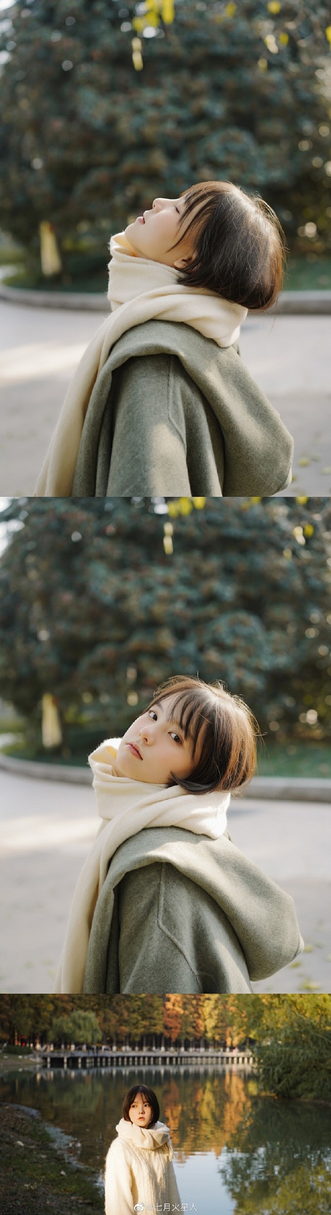 风一点点将秋的模样吹开
@雨一颗 ​​​...