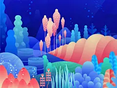 情感化扁平插画，情感化矢量插画情感化插画综合，渐变插画_1932602427