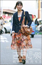 日本时尚街头达人谁最会背包