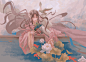 荷塘_翻茄__插画师作品_涂鸦王国gracg.com