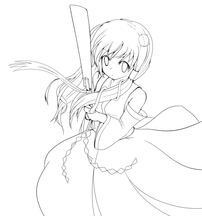 #线稿#漫画卡通人物绘画 平面 灵感 素...