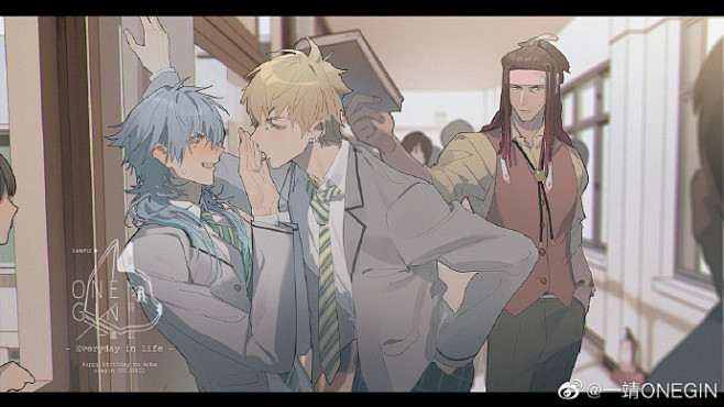 @一靖ONEGIN #DMMD##苍叶0422生日快乐# 「有你的每一天 都是闪闪发光的日子」 爆画了三天终于踩着末班车赶上了（虽然没赶上日本 ...